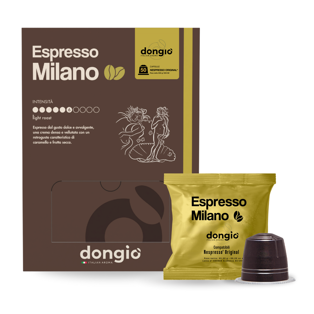 Espresso Milano -- 50 Capsule compatibili Nespresso® Original
