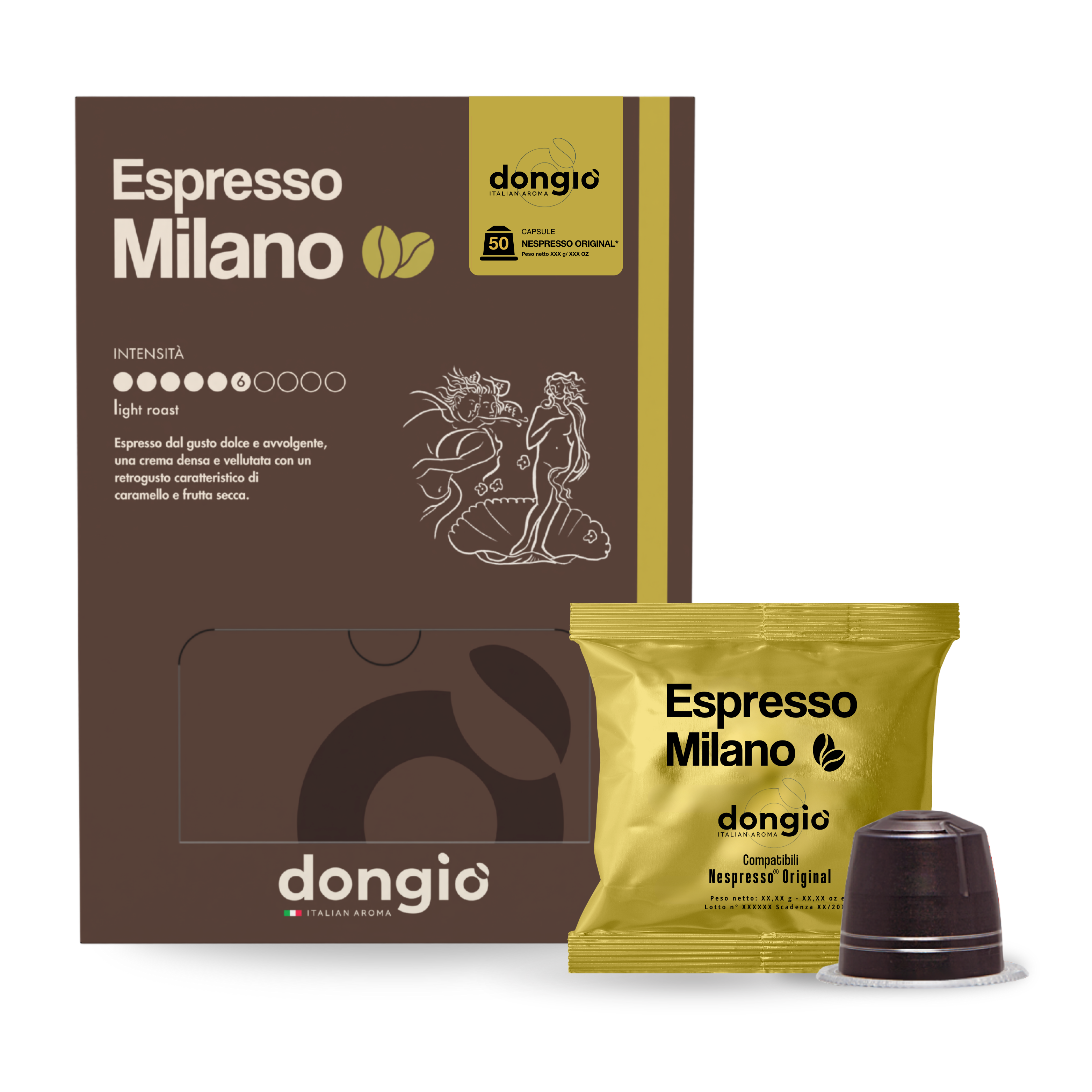 Espresso Milano -- 50 Capsule compatibili Nespresso® Original