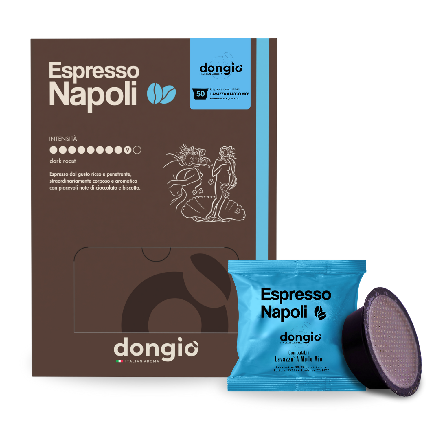 Espresso Napoli -- 50 Capsule compatibili Lavazza® A Modo Mio