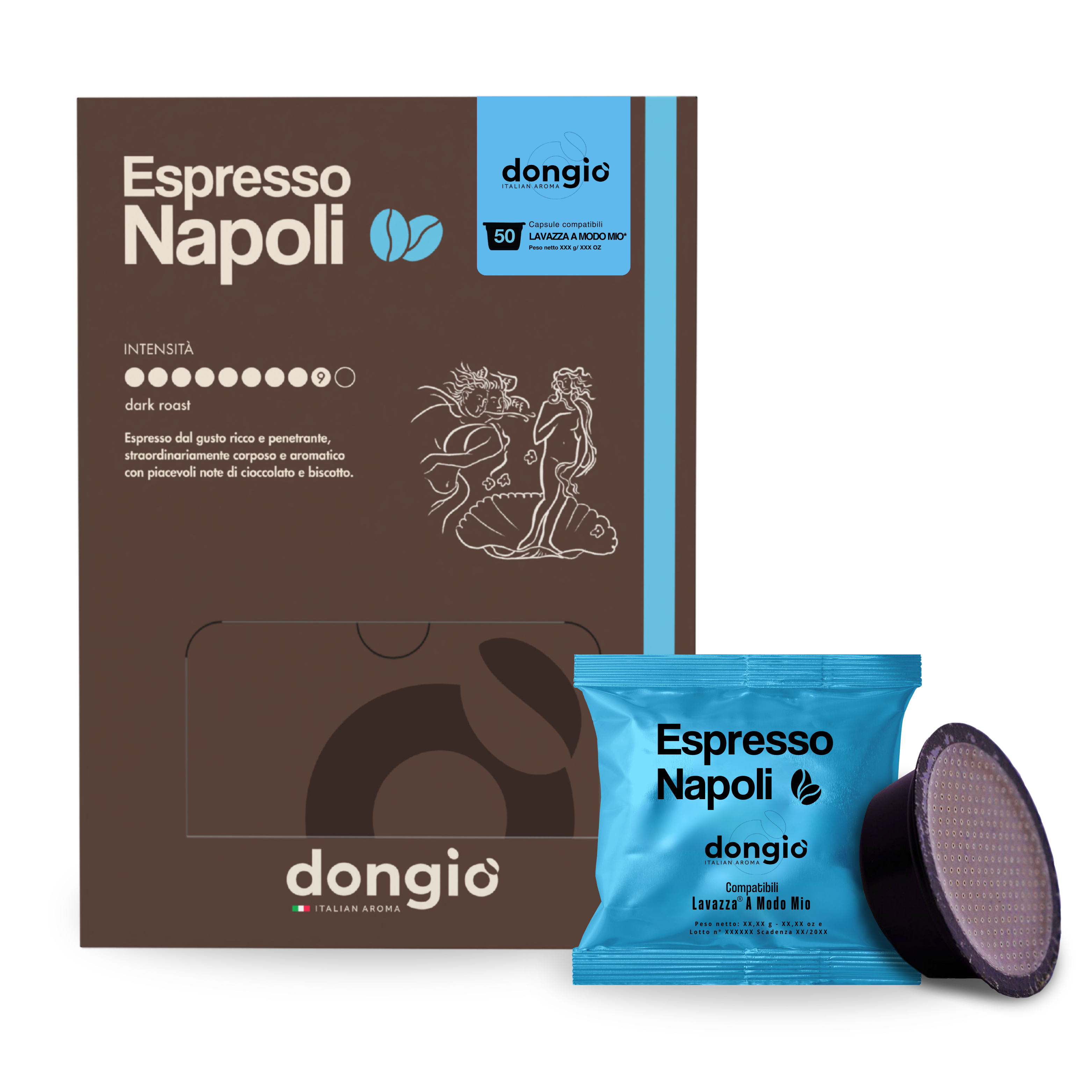 Espresso Napoli -- 50 Capsule compatibili Lavazza® A Modo Mio