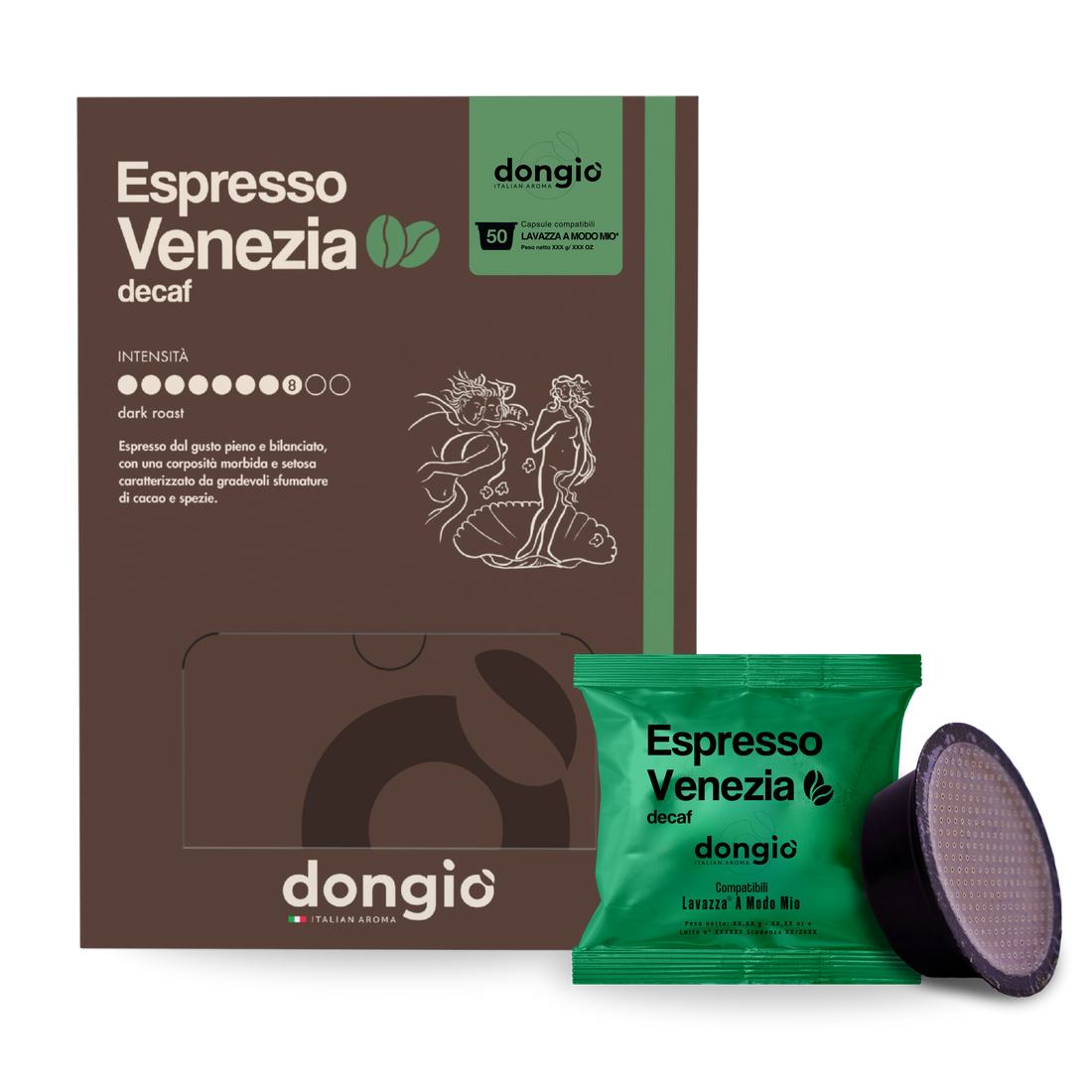 Espresso Venezia (dek) -- 50 Capsule compatibili Lavazza® A Modo Mio