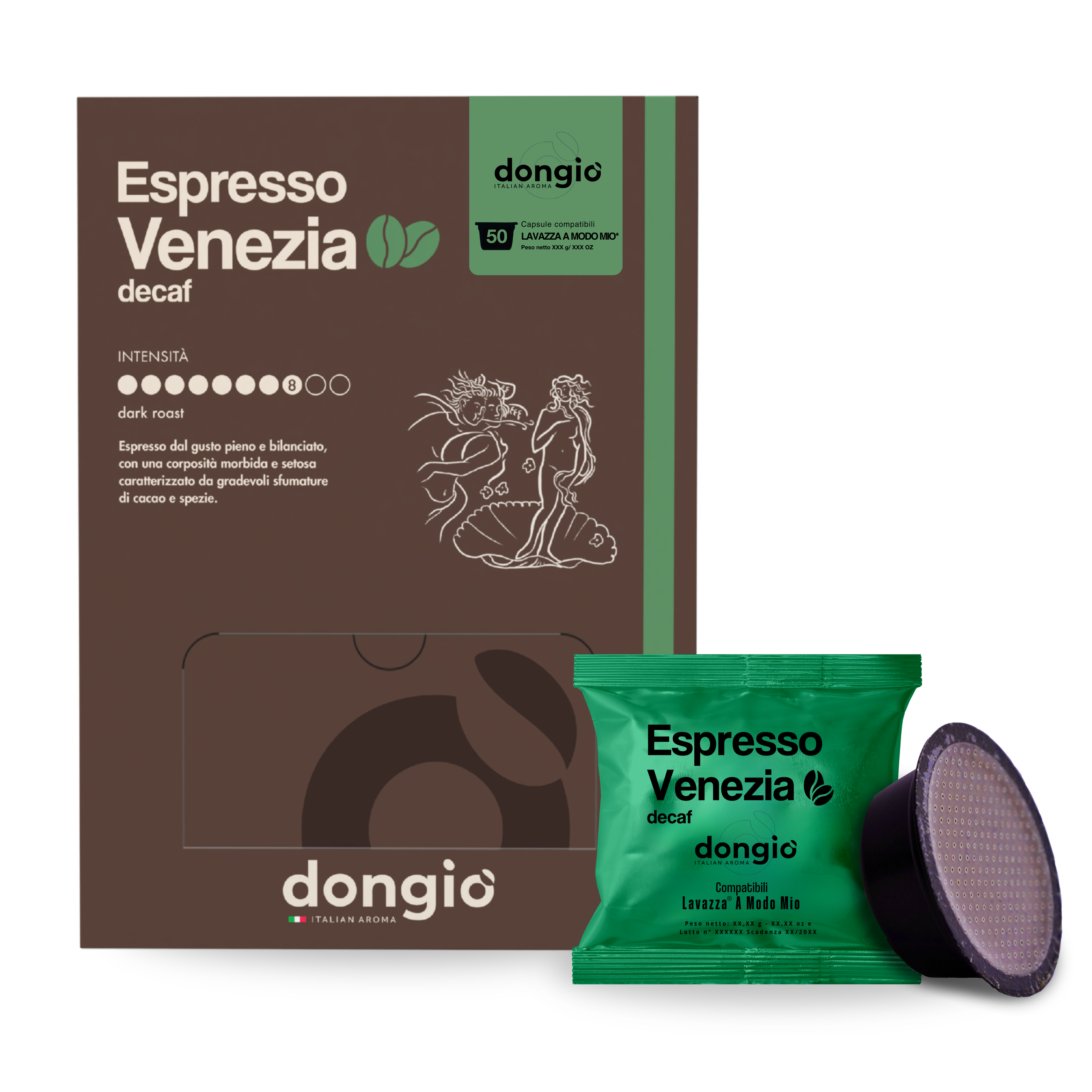 Espresso Venezia (dek) -- 50 Capsule compatibili Lavazza® A Modo Mio